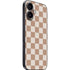 Neutral Checkered iPhone 16 Plus Skin